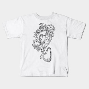 Smoking Dragon Kids T-Shirt